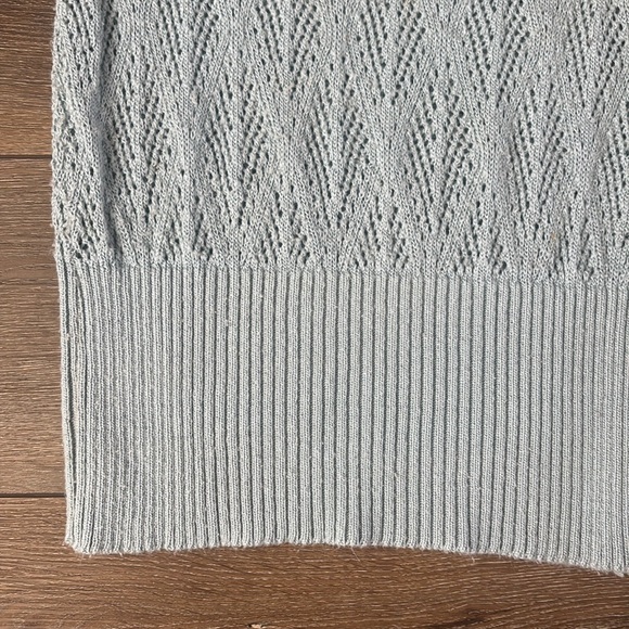 Light Blue Sweater Top - Picture 4 of 5